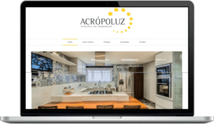 Criação de site para Acrópoluz - Iluminação
