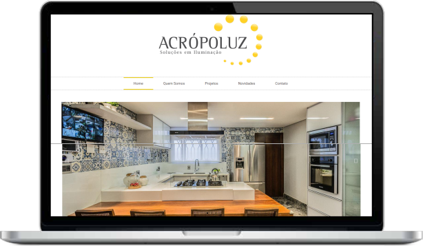 Criação de site para Acrópoluz - Iluminação